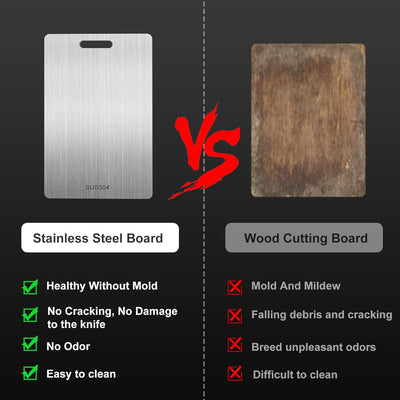Titan Schneidebrett, 2024 New Titanium Cutting Board Multifunktion, Doppelseitiges Lebensmittel Grad
