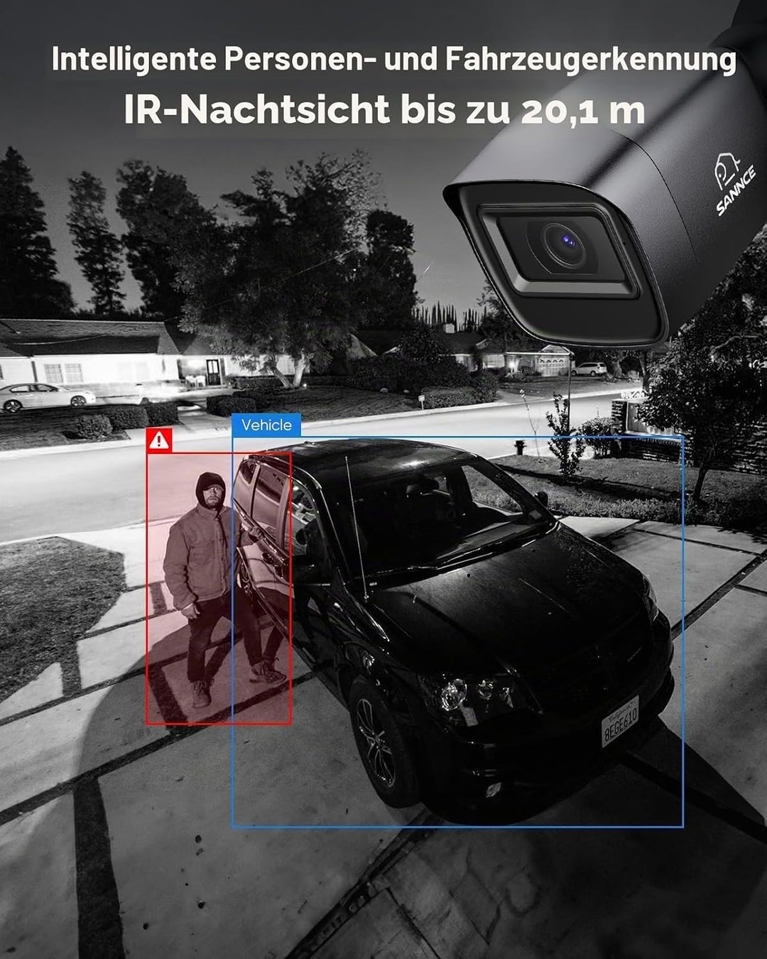 SANNCE 8CH 1080P DVR Recorder CCTV Sicherheitssystem Digitales Video H.264 HDMI Unterstützung Audio