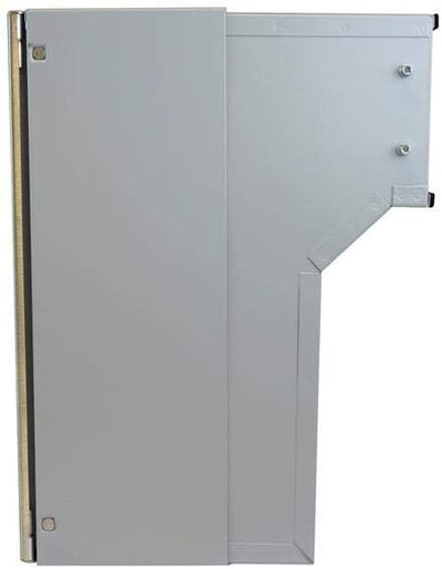 F-04 Edelstahl Mauerdurchwurf Briefkasten (Tiefe: 18-27 cm) - LETTERBOX24.de