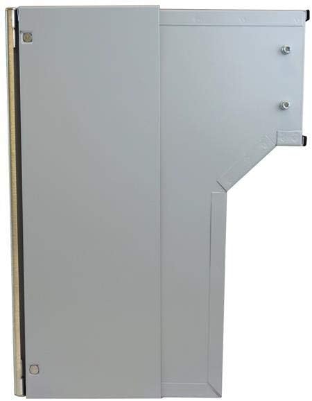F-04 Edelstahl Mauerdurchwurf Briefkasten (Tiefe: 18-27 cm) - LETTERBOX24.de