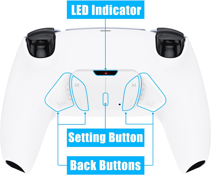 eXtremeRate Programmierbar RISE4 Remap Kit für ps5 Controller BDM-010/020,Remap Board&Rückplate Gehä