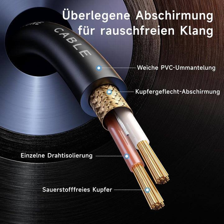 Cable Matters 2er Pack Premium XLR auf XLR Mikrofonkabel 0,9m XLR Kabel, Mikrofon kabel XLR Kabel XL