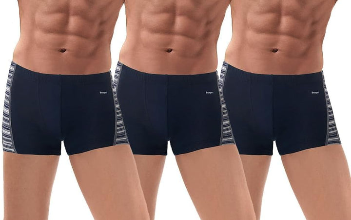 e.VIP® 3er Pack Herren Boxershorts Jacob 751 aus Micromodal XXL 3x Marine, XXL 3x Marine