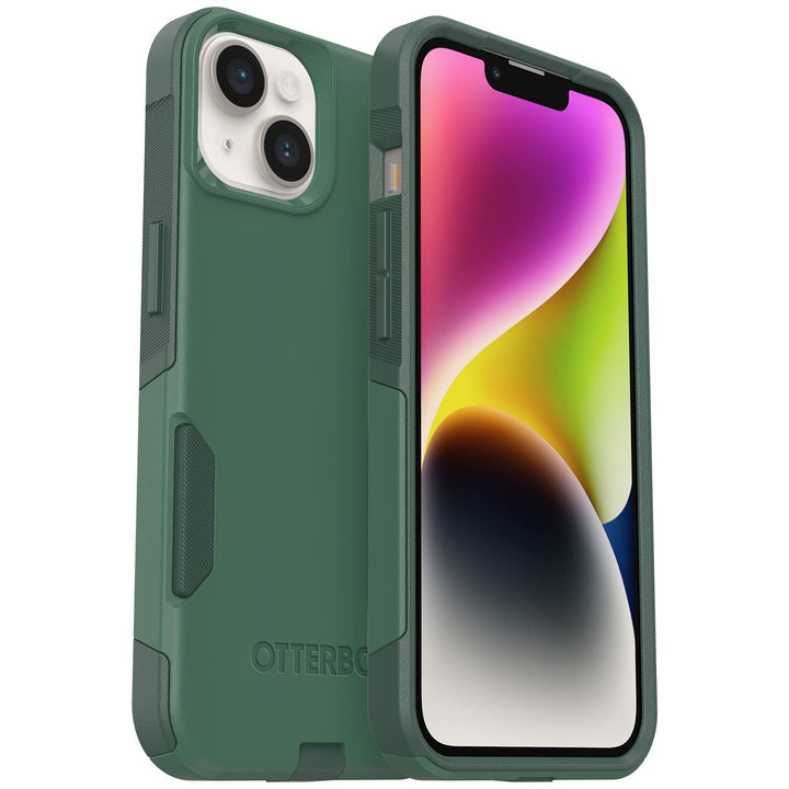 OtterBox Schutzhülle für iPhone 14 & iPhone 13 Commuter Series – Trees Company (grün), schlank und r