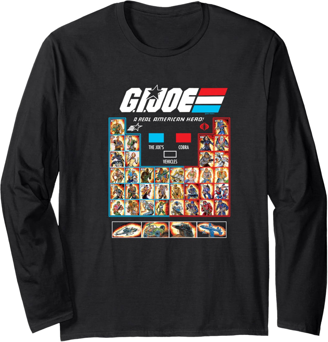 G.I. Joe Group Shot Periodic Roll Call Langarmshirt