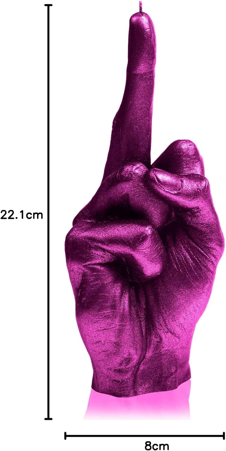 Candellana Mittelfinger Kerze - Mittelfinger Figur - Coole Deko - Gothic Deko - Grunge Deko Kerze -