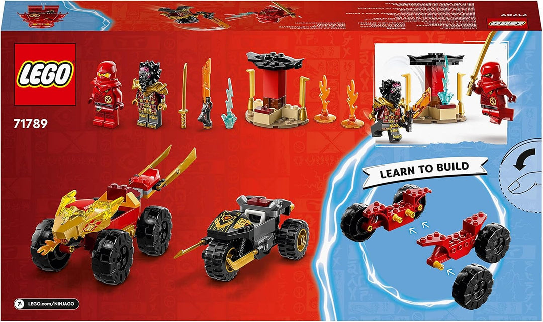 LEGO NINJAGO Verfolgungsjagd Set mit Kais Flitzer und Ras&
