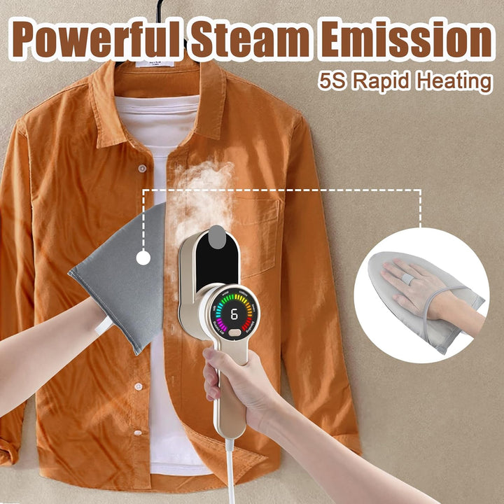 Steamer Dampfglätter 2 in 1 Dampfbürste Steam Iron Reise Bügeln Handbügeleisen Dampfbügler for Cloth