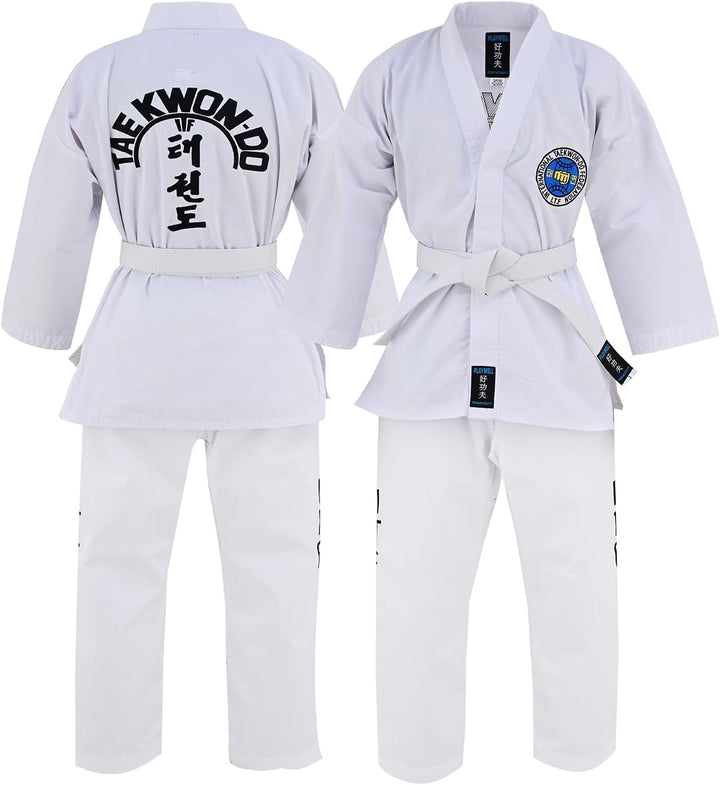Martial Arts ITF Taekwondo-Anzug für Schüler 6/190 cm Weiss, 6/190 cm Wei&amp;