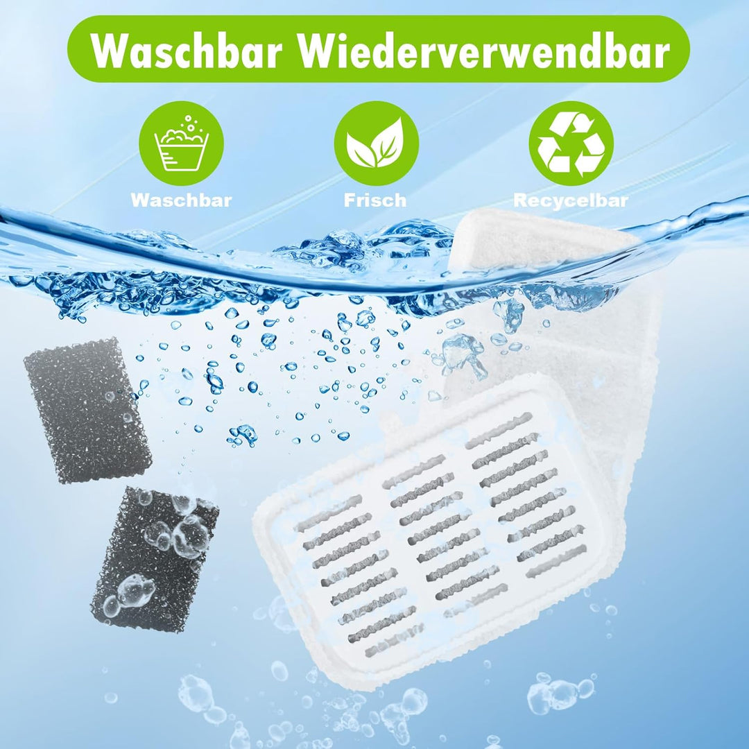 10 Stück Filter für PETKIT EVERSWEET MAX Pet Water Fountain, Hochdichte Aktivkohle kann Gerüche und