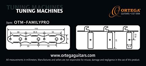 Ortega Guitars Classic Stimmmechanikensatz - Gold (OTM-FAMILYPRO)