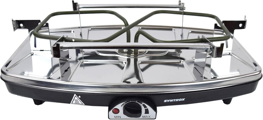 Syntrox Germany RAC-1100W-Freiburg Rundum-Genuss Raclette-Grill-Fondue-für 8 Personen