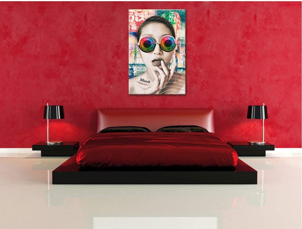 Dilated in Tokyo Leinwandbild Bild auf Leinwand, XXL riesige Bilder fertig gerahmt mit Keilrahmen, K