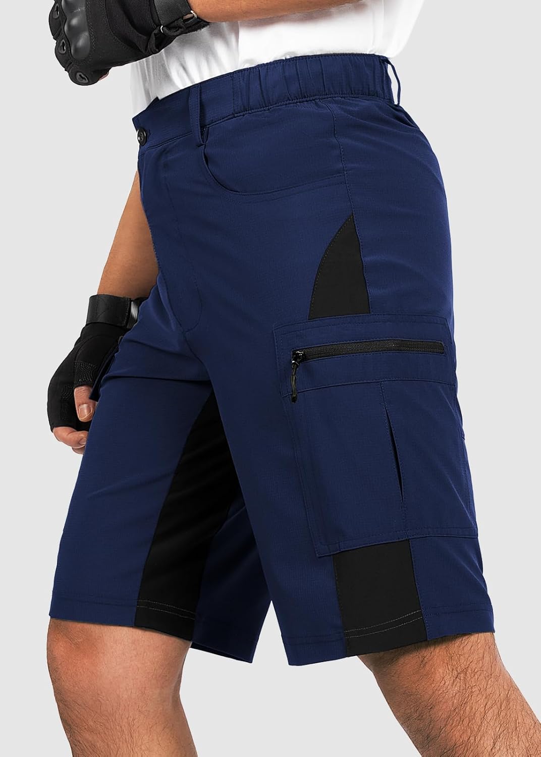 Cycorld Kurze-Hosen-Herren, Wanderhose MTB Hose Herren Kurz Atmungsaktiv Schnelltrocknende Bermuda C