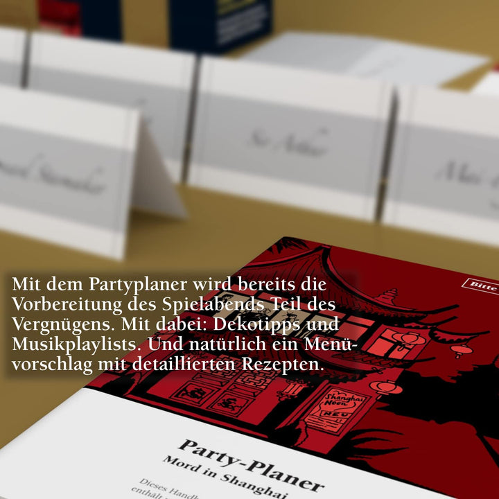 Mörderische Dinnerparty – Mord in Shanghai - Krimidinner für zuhause für 6 bis 8 Personen/ spannende