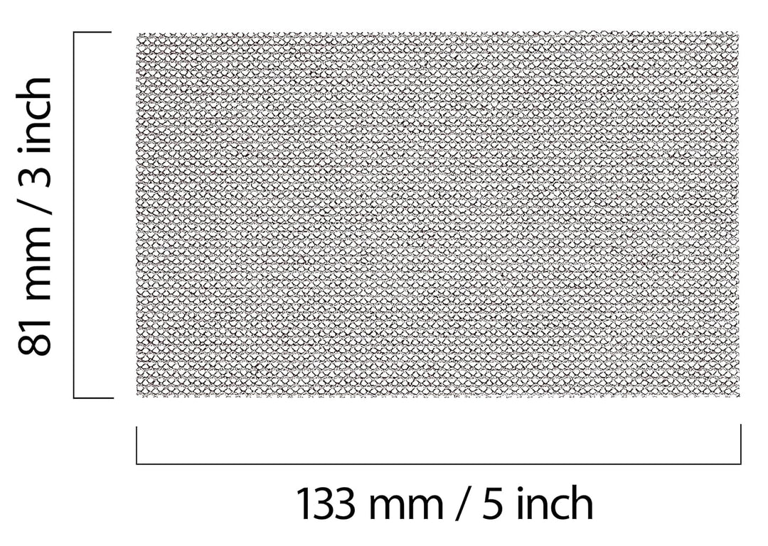 Mirka Abranet Netz-Schleifstreifen 81x133 mm Klett / Korn P120 / 50 Stk / zum Schleifen von Holz, Sp