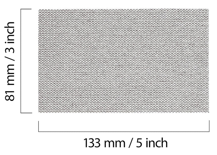 Mirka Abranet Netz-Schleifstreifen 81x133 mm Klett/Korn P80 / 50 Stk/zum Schleifen von Holz, Spachte