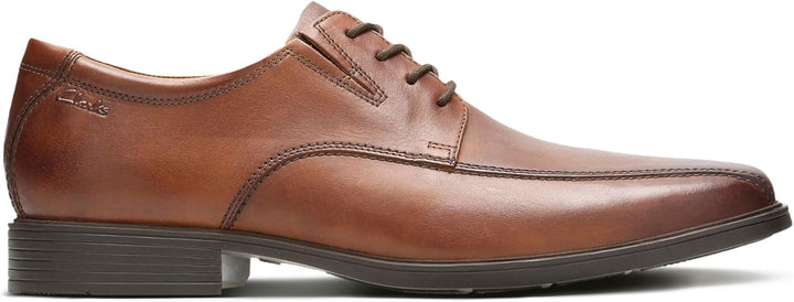 Clarks Herren Tilden Walk Oxford 42.5 EU Dark Tan Lea, 42.5 EU Dark Tan Lea