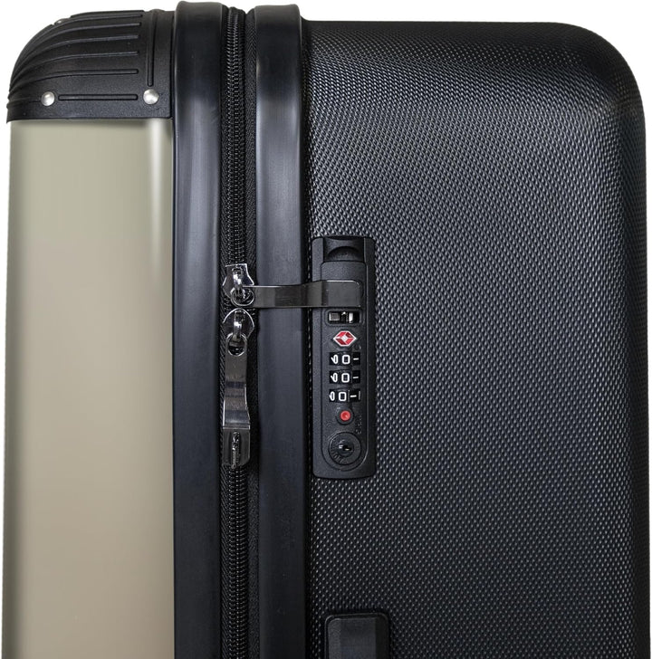 NoBoringSuitcases.com® Koffer XL Gross 77x51.5x28 cm Hartschale Reisekoffer 4 Rollen Leicht Koffer T