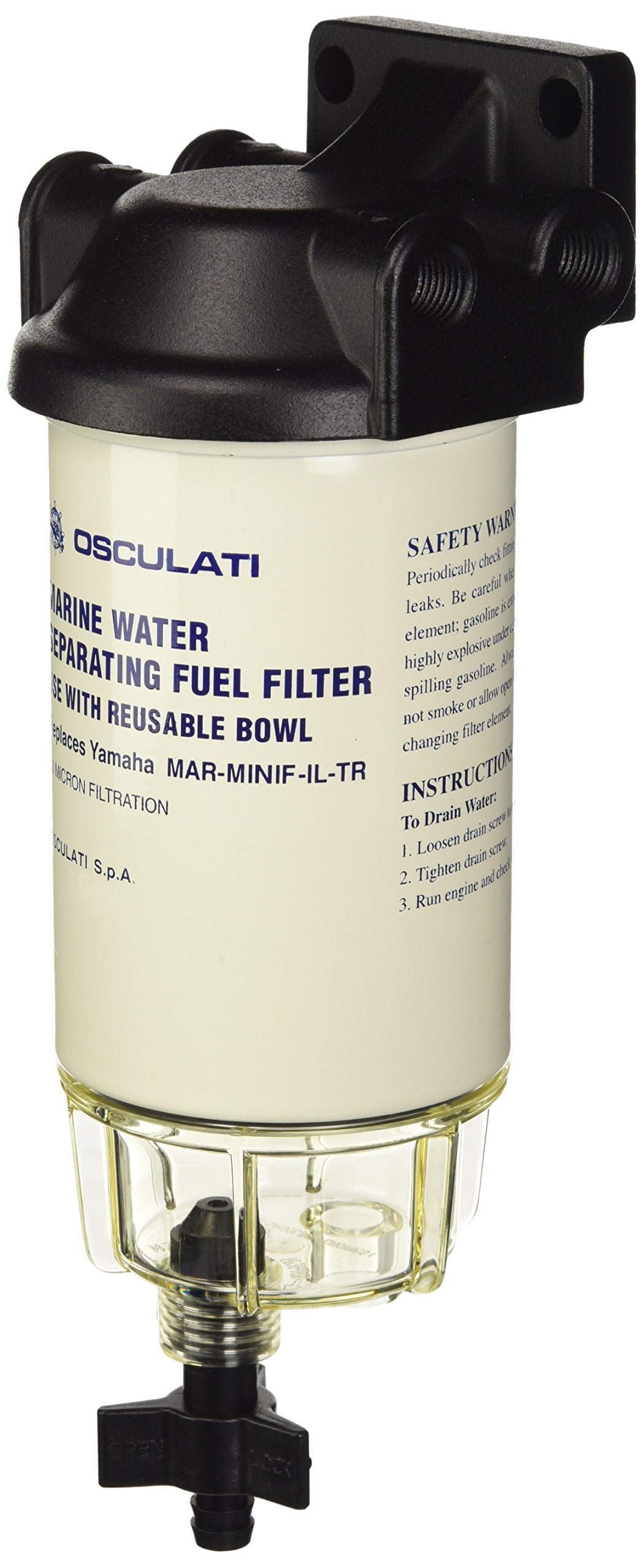 Osculati 17.661.30 Benzinfilter + Wasserabscheider/Treibstoff
