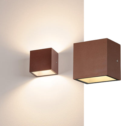 SLV Wandlampe SITRA CUBE für die effektvolle Aussenbeleuchtung von Hauseingang, Wänden, Wegen, Terra