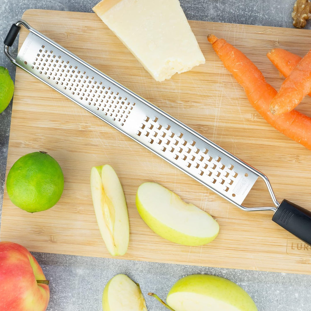 Lurch RazorTech RT40 Reibe Duo fein & mittel, Edelstahl, 35 x 10 x 3.3 cm Duo-Reibe schmal, Duo-Reib
