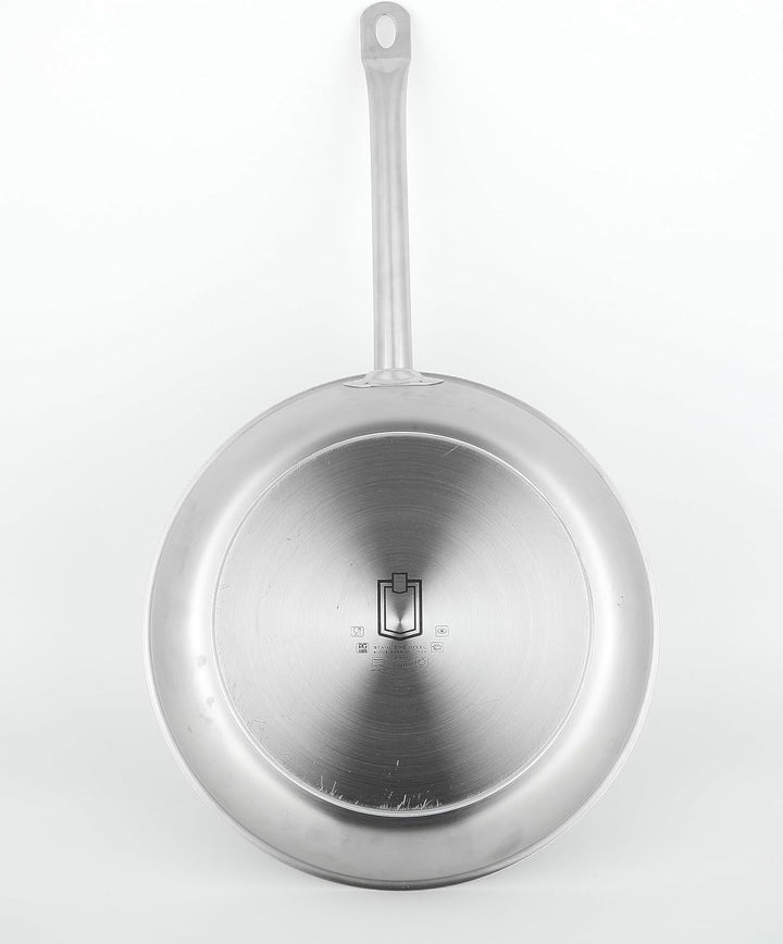 METRO Professional Wok unbeschichtet | Ø 30 cm | Edelstahl | Backofengeeignet bis max. 240 °C | auch