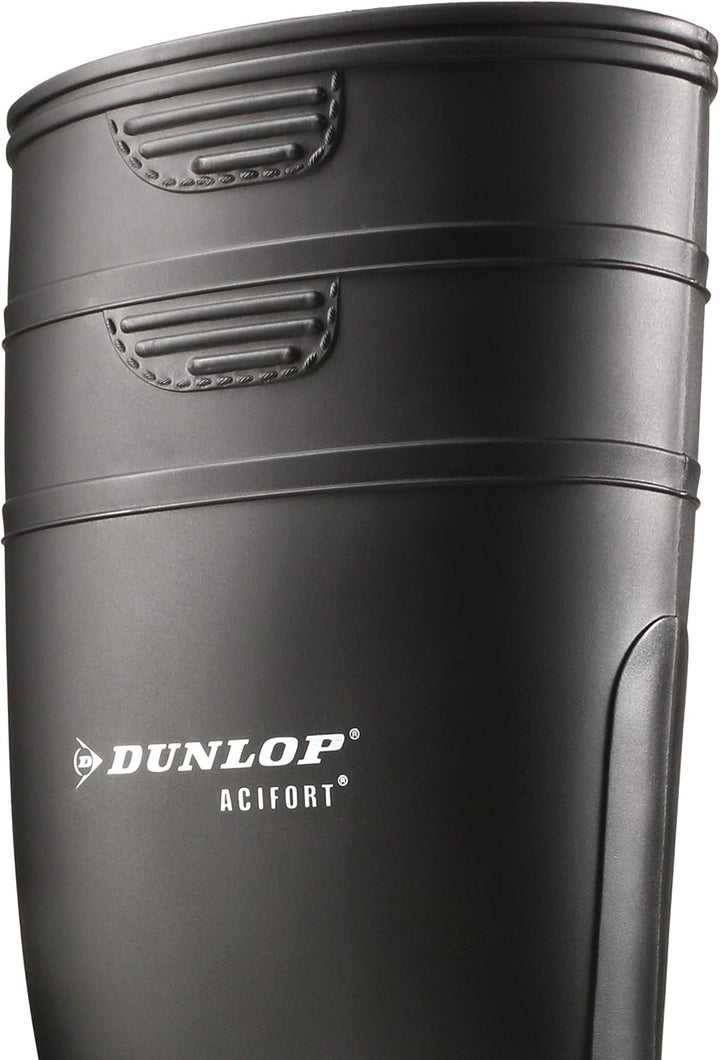 DUNLOP Acifort Heavy Duty Full Safety Wellington Black 46 EU Schwarz, 46 EU Schwarz