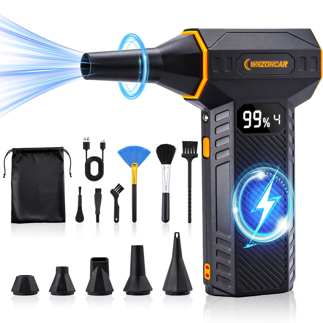 Elektrisches Staubgebläse 4-Gang Meinstellbare Electric Air Duster 200000RP mit LED-Licht Air Duster