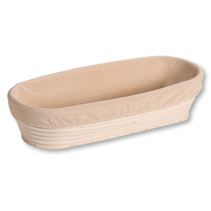 Kesper | Gärkörbchen, Material: Rattan, Textilfutter (abnehmbar), Masse: 35,5 x 15,5 x 9 cm, Farbe: