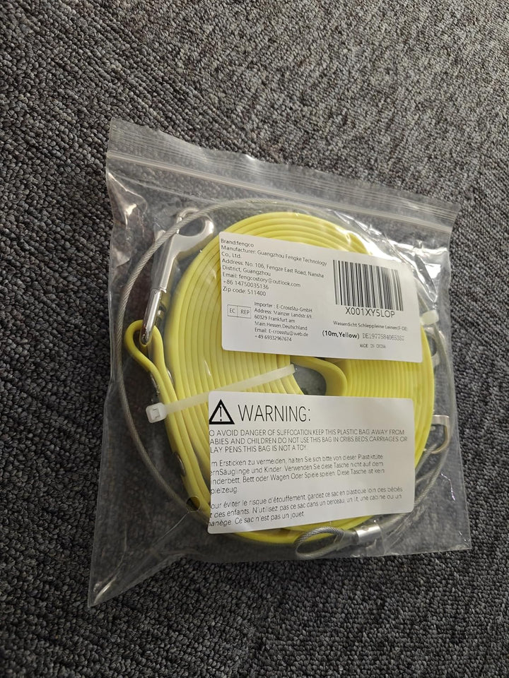 Wasserdicht Schleppleine für Hunde,mit Chew Proof Tie-Out Leinen,Wasserdicht Trainingsleine für Hund