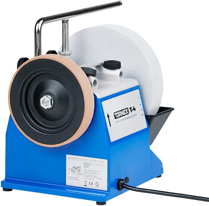 Tormek T-4 Original kompaktes wassergekühltes Schleifsystem für Schneidwerkzeuge, DE Version, Deutsc