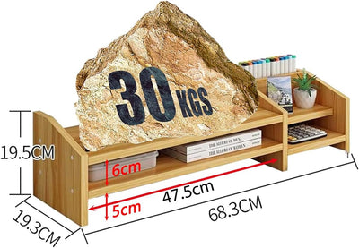 Catekro Monitorständer Holz, Monitor Erhöhung Schreibtisch, Schreibtisch-Monitorerhöhung Braun für P