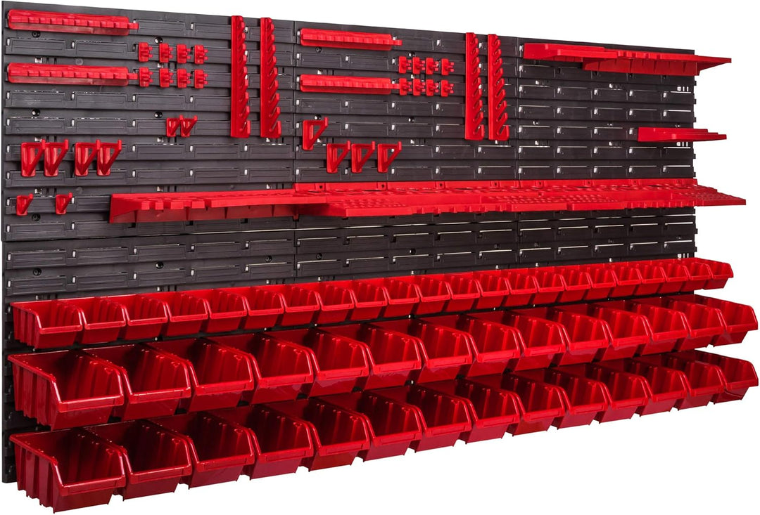 Werkzeugwand 1728 x 780 mm Stapelboxen Werkzeughalter Wandplatte Halterungsschienen Garage Lager Wer
