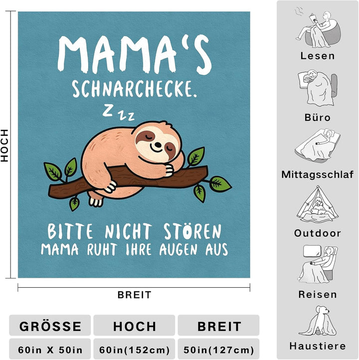 Geschenke für Mama Weihnachten, Geburtstagsgeschenk für Mama, Kuscheldecke Geschenk für Mutter zum G