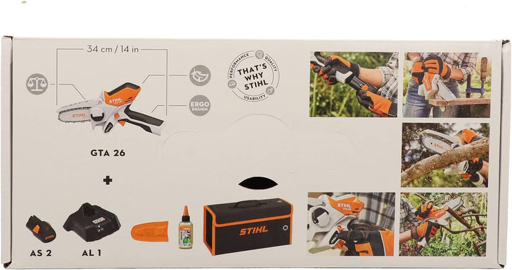 Stihl Akku-Gehölzschneider GTA 26 Set mit Akku AS 2 und Ladegerät AL 1