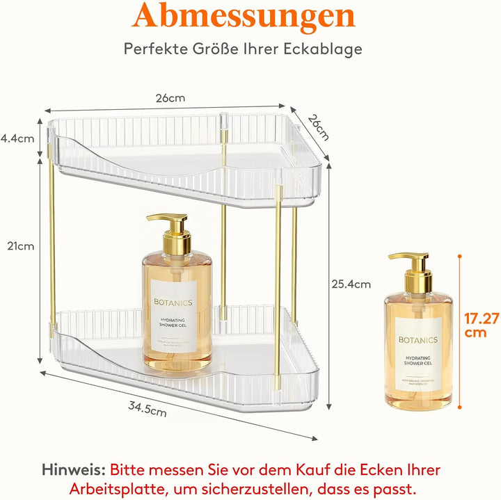 Lifewit Make Up Organizer, Schminktisch Organizer, Stabil Eck-Mehrzweck-Regal für Parfüm/Hautpflegem