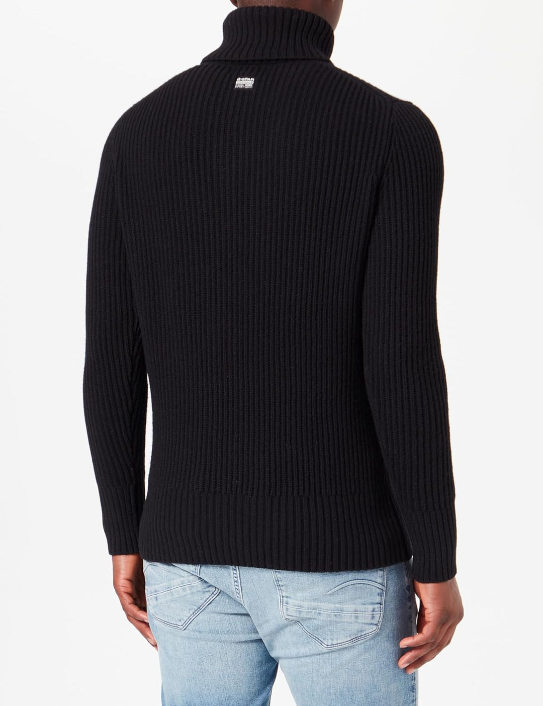 G-Star Herren Essential Turtle Knitted Pullover Knits S Schwarz (Dk Black D23732-d447-6484), S Schwa