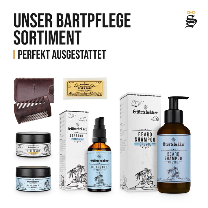 Störtebekker® Premium Bartöl Crusoe - tägliche Bartpflege für 3-Tage-Bart bis Vollbart - 50ml Beard