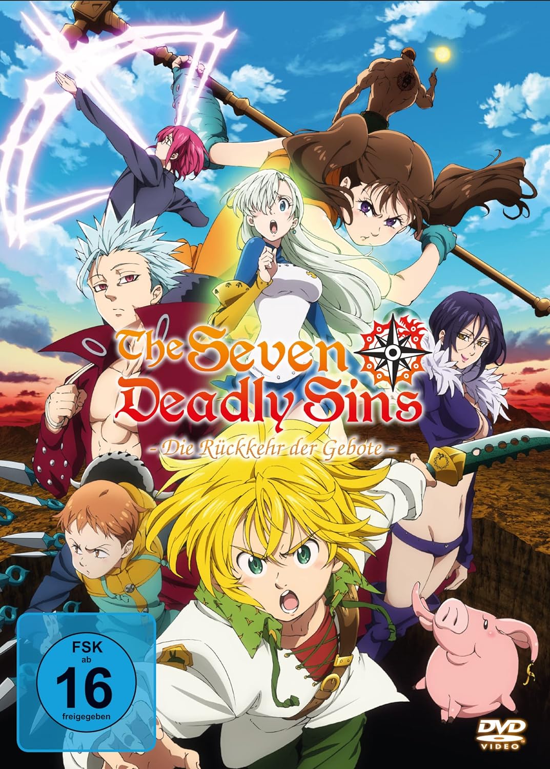 The Seven Deadly Sins: Die Rückkehr der Gebote - Staffel 2 - Komplettset - Vol.1-4 - [DVD], DVD