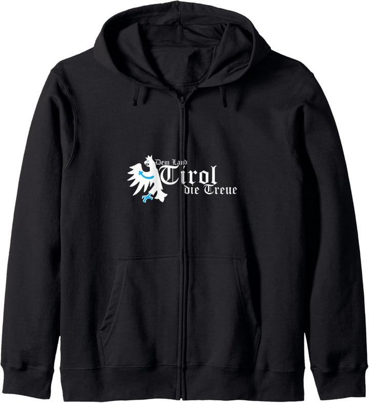 Tirol Adler T-Shirt Dem Land Tirol die Treue! Damen & Herren Kapuzenjacke