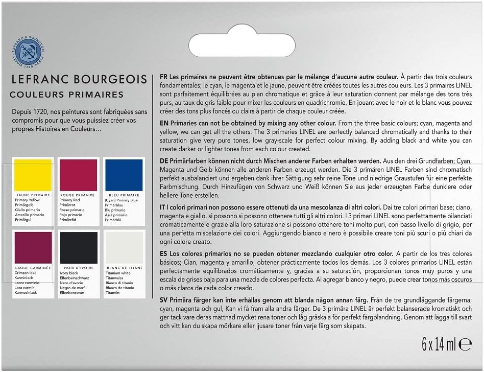 Lefranc & Bourgeois 301239 Linel Gouache extrafeine und geschmeidige Wasserfarben mit maximaler Farb