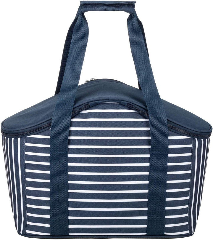 anndora Kühltasche 20 Liter - Farbwahl blau weiss navy, blau weiss navy