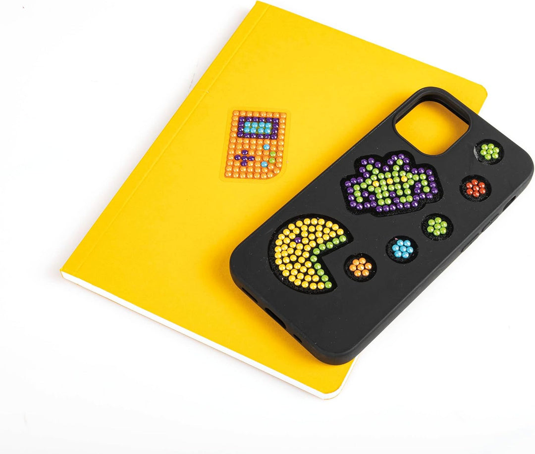 Clementoni - Idea-Sparkly Creations-Game Icons Painting, Diamond Art, Kunst-Set, Labor Edelsteine, K