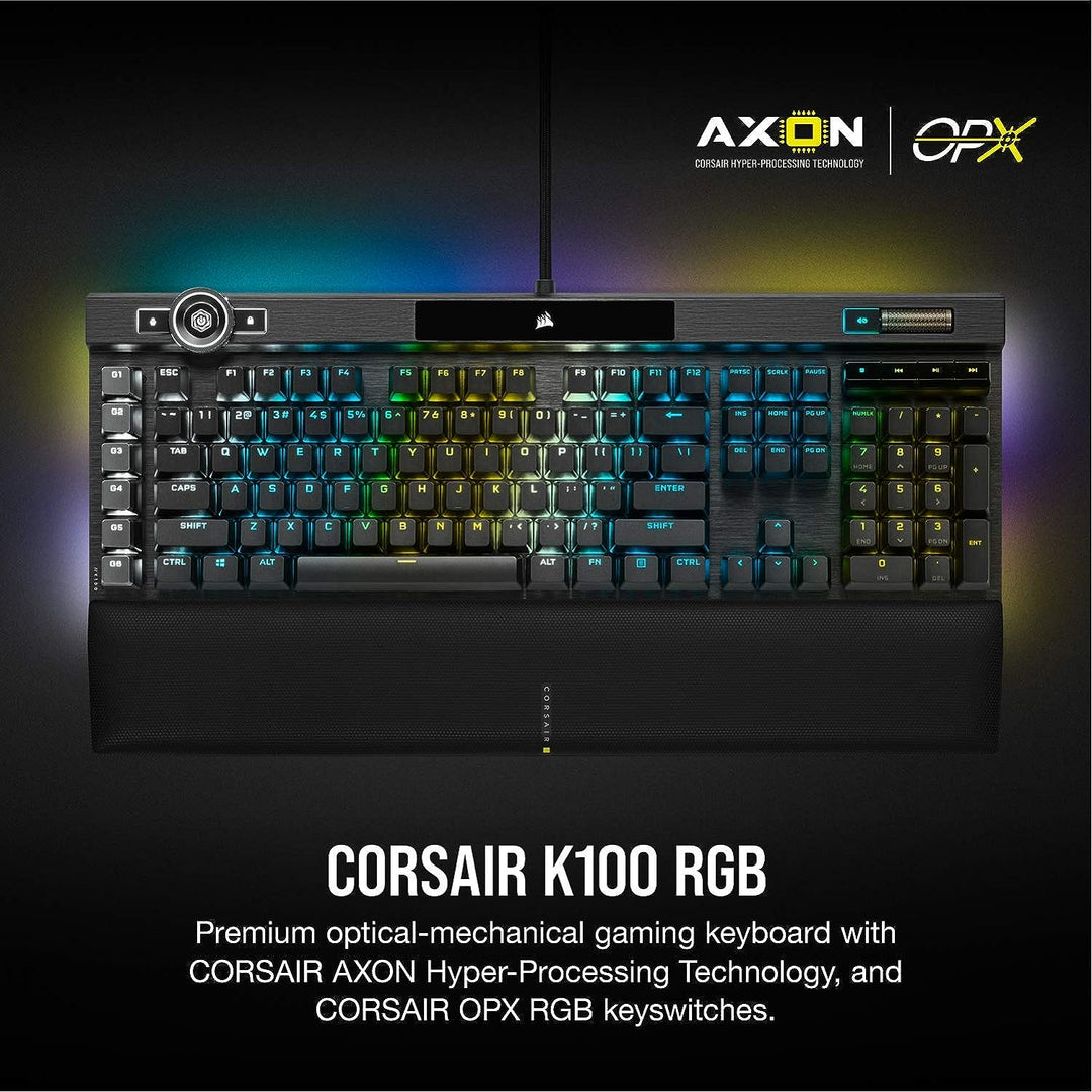Corsair K100 optische mechanische RGB-Gaming-Tastatur OPX optische mechanische RGB-Tastenschalter -
