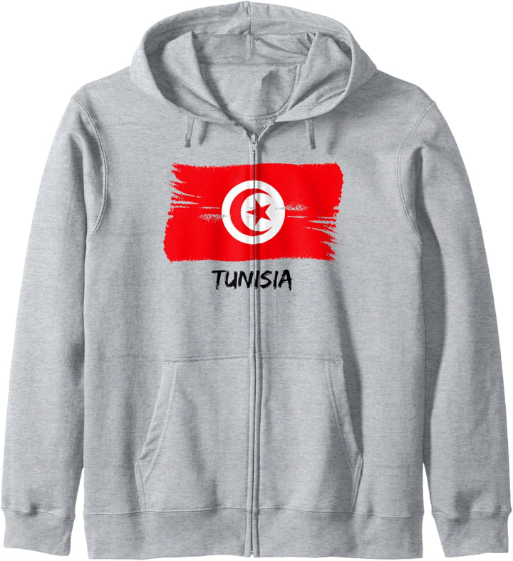Tunesische Flagge Tunesien Team Fan Trikot Kapuzenjacke