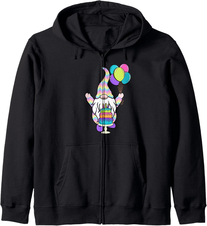 Geburtstagszwerg Ich bin mein Geburtstagsballonkuchen Kapuzenjacke