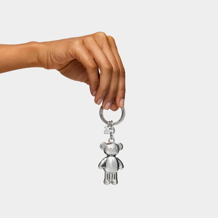 Tous Damen LLAVERO OSO Teddy Bear Plateado SILBERNER TEDDYBÄR-SCHLÜSSELANHÄNGER, Plata, Talla Única