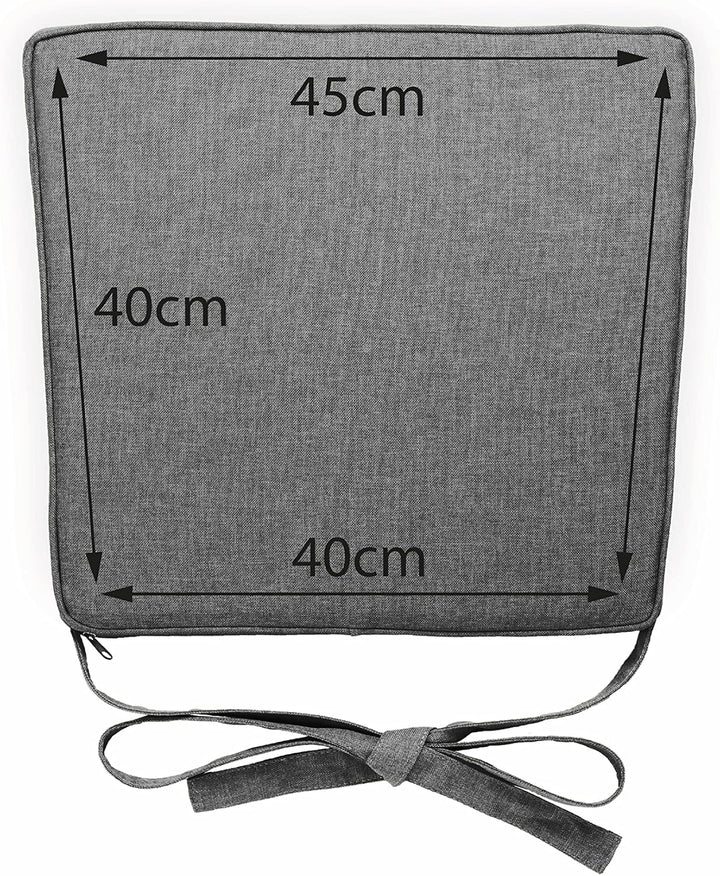 sunnypillow 4er Set Stuhlkissen 40 x 45 x 5cm | Polsterauflage Auflage für Stühle/Rattanstühle | Stu