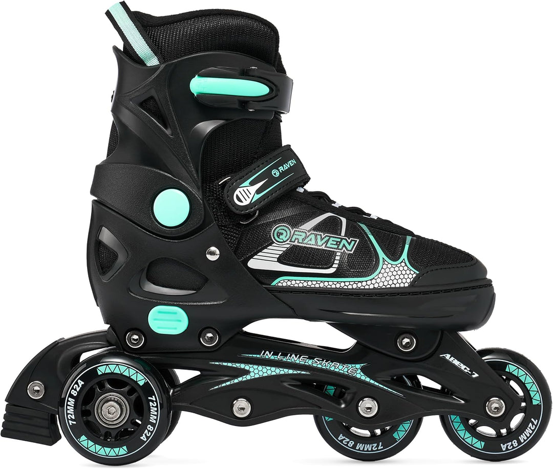 Raven 3in1 Verstellbare Inline Skates Spirit - Inliner Triskates - Rollschuhe - Kugellager Abec7 - S
